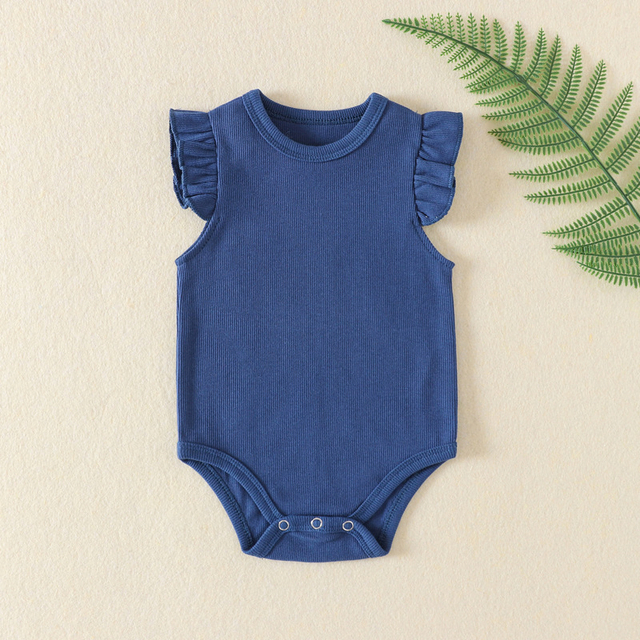 Eco-friendly Soft Comfortable Baby Romper - Breathable Cotton Infant Onesie with Custom Designs