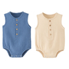 Custom Design 100% Cotton Breathable Baby Romper for Newborn Girls in Sizes 3m-24m video
