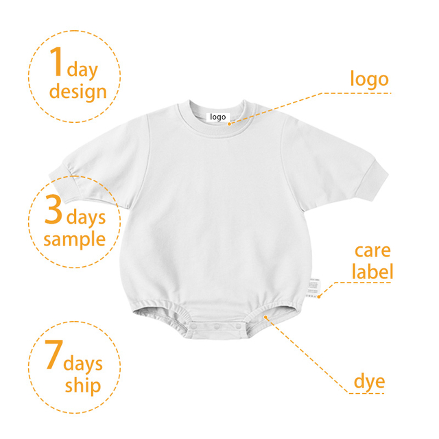 100% Cotton Baby Rompers Comfortable Breathable Infant Jumpsuit with Custom Colors