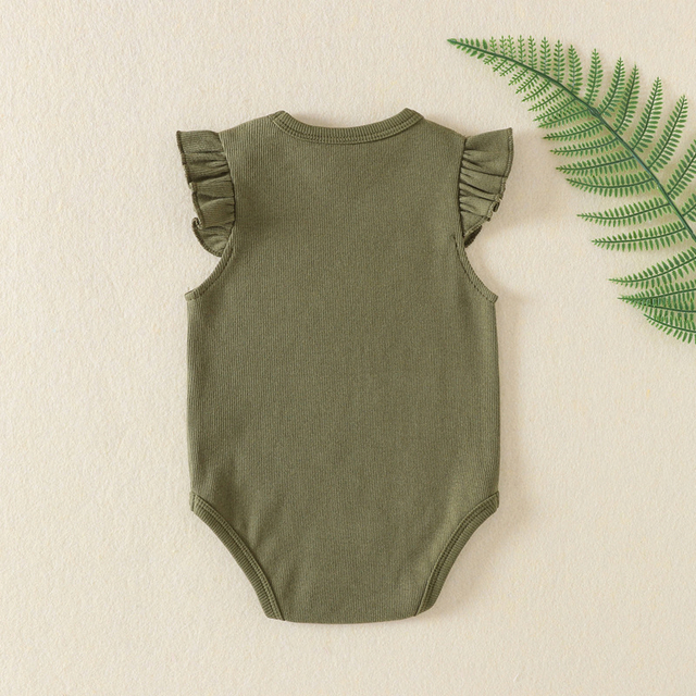 Eco-friendly Soft Comfortable Breathable Cotton Baby Romper with Custom Designs for Newborns