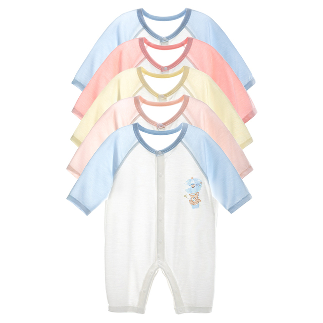 Eco-friendly Breathable Baby Rompers with Custom Design for Infants and Newborns
