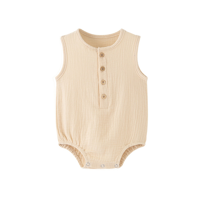 Factory Direct 100% Cotton Breathable Eco-friendly Baby Romper and Infant Jumpsuit for Newborn 0-3 Months
