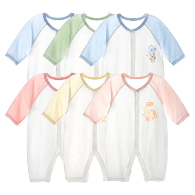 Eco-friendly Breathable Baby Rompers with Custom Design for 1month-2years Old Infants
