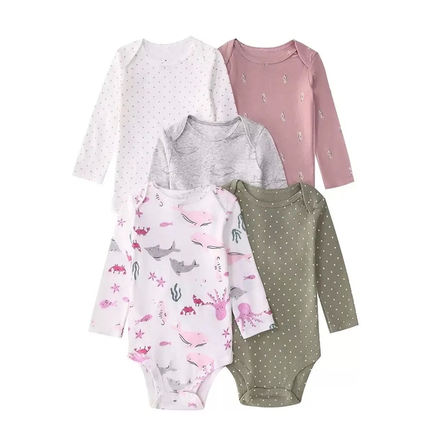 Natural Skin-Friendly Bamboo Baby Bodysuit with Breathable & Anti-Bacterial Fabric and Customizable Design