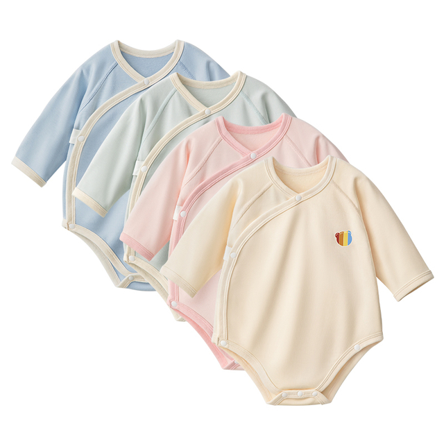 Intelligent Temperature Sensing Baby Romper with Eco-friendly Soft Comfortable 55.4% Viscose Fiber Blend