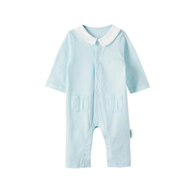Customizable Bamboo Cotton Baby Coverall - Cozy and Breathable Infant Romper for All Seasons