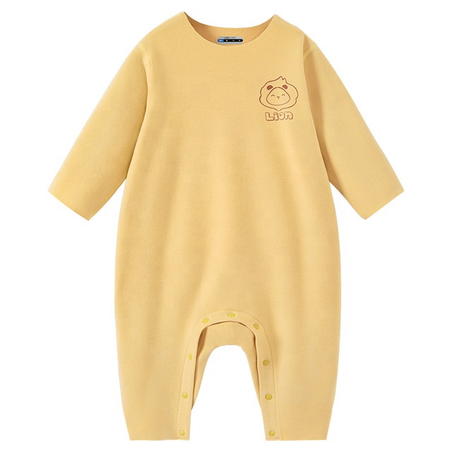 OEM Skin-Friendly Anti-Wrinkle Organic Cotton Baby Romper and Infant Jumpsuit for Warm Comfort