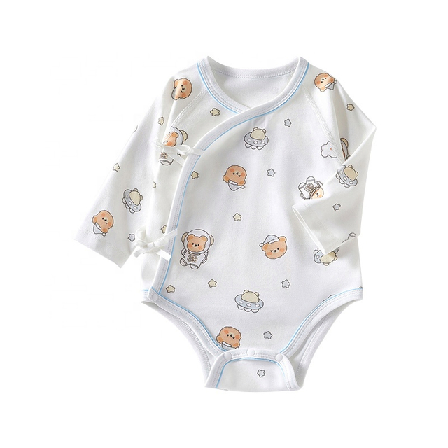 Customizable 100% Cotton Baby Romper Breathable Bodysuit for Newborns