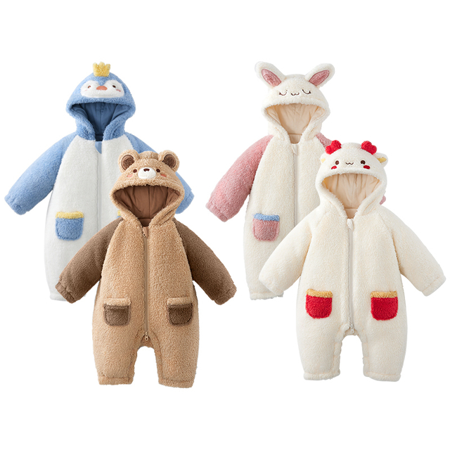 Eco-Friendly Breathable Baby Romper and Infant Jumpsuit with Customizable Cartoon Patterns