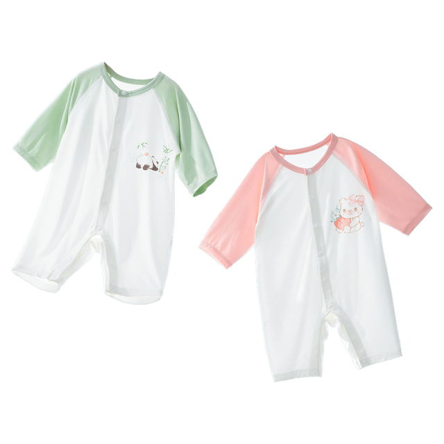 Wholesale Custom Baby Romper Infant Onesie with 92% Recycled Cellulose Fiber Comfortable Breathable Unisex Design