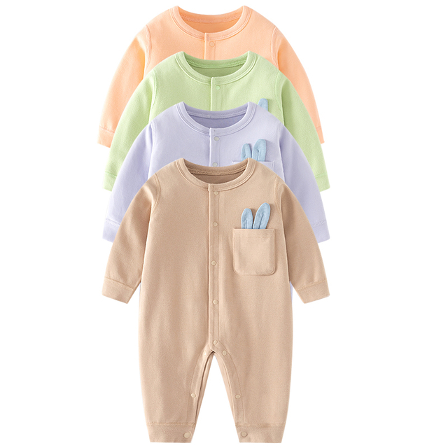 Unisex Baby Romper Newborn Jumpsuit with 95% Cotton Comfortable Breathable Fabric