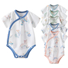 OEM ODM 100% Organic Cotton Baby Romper Infant Bodysuit with Custom Printed Design for Breathable Comfort video