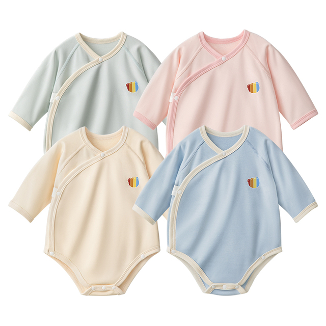 Newborn Baby Romper with Viscose Spandex Fabric Comfortable Breathable Unisex Design for 0-2 Years Old