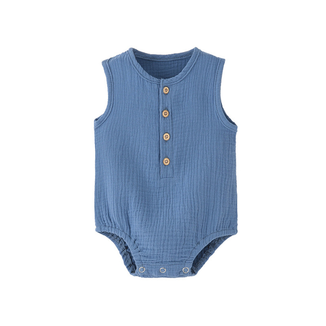 100% Cotton Eco-friendly Baby Romper with Custom Designs for Newborns 0-24M